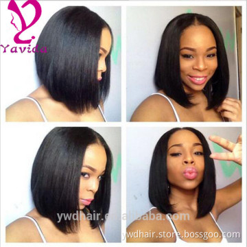 8-26" human hair lace front wig 100 brazilian virgin hair full lace wigs Glueless bob style human hair wig